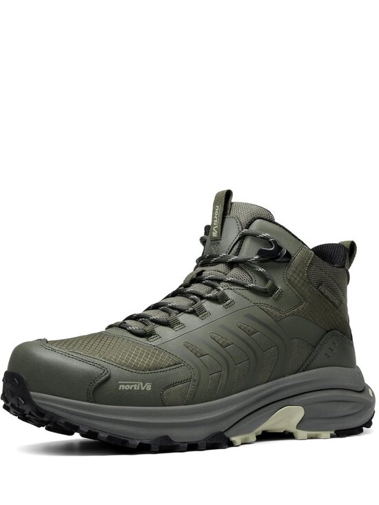 NORTIV 8 Men Waterproof Hiking Boots Sz 8.5 Army Green Armadillo (po-287) main image 12